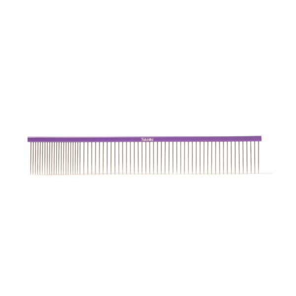 Purple Metal Dog Comb