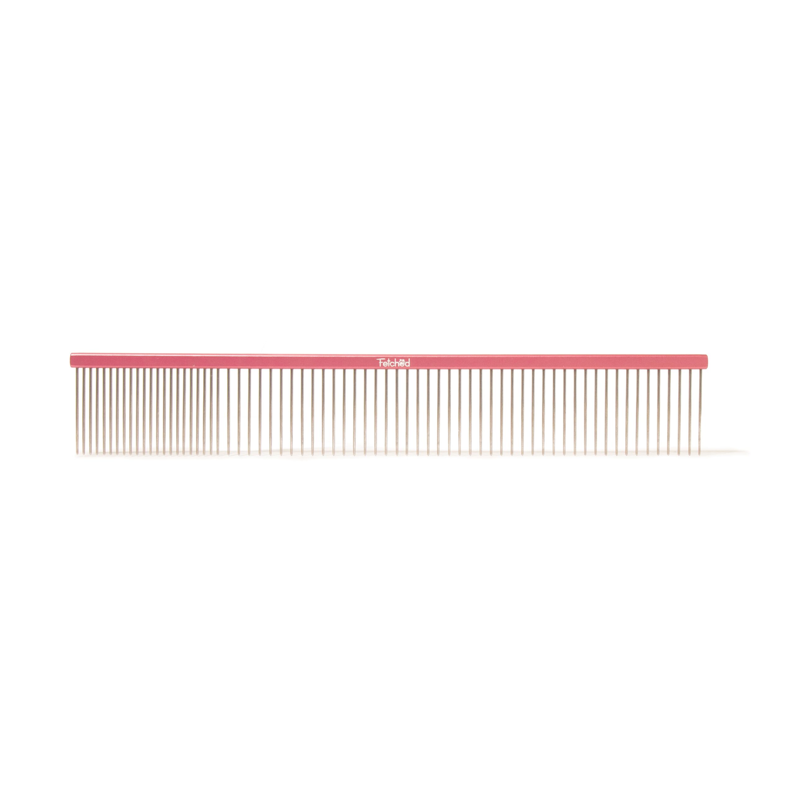 Pink Metal Dog Comb